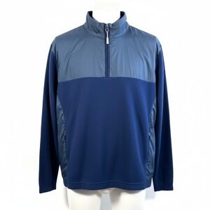 Peter Millar Two-Tone Blue Zip-Up Sweater